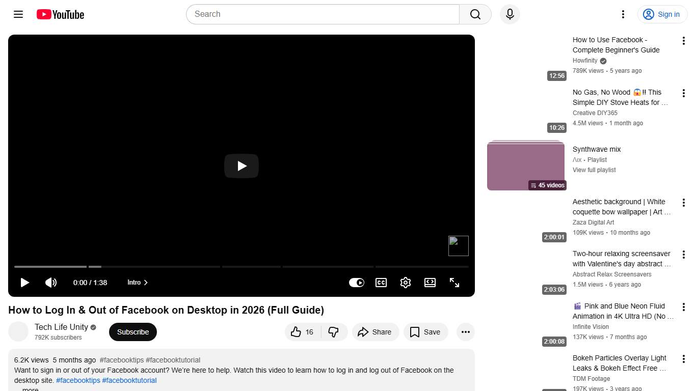 How to Log In & Out of Facebook on Desktop in 2026 (Full Guide) - YouTube